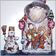 Santa with Snowman