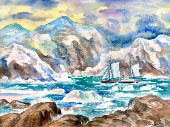 The Ship "Sedov" in The Arctic Regions